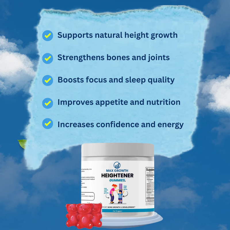 MaxGrowth Gummies | Stronger Bones, Taller Growth, Brighter Confidence