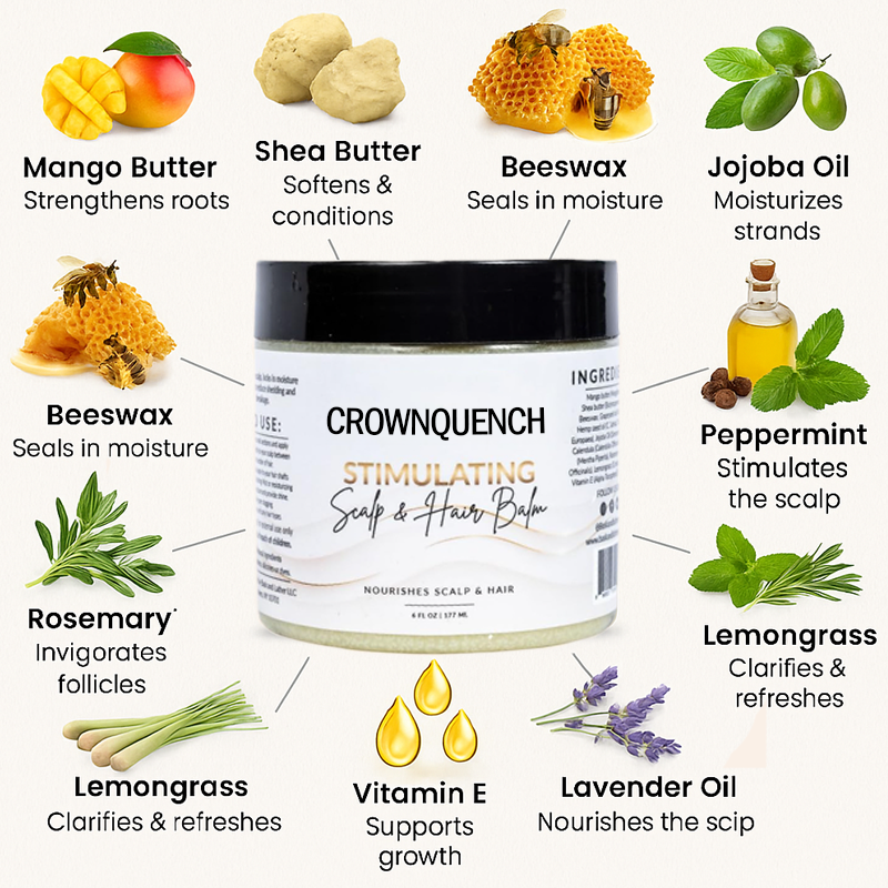 CrownQuench Natural Hair Balm